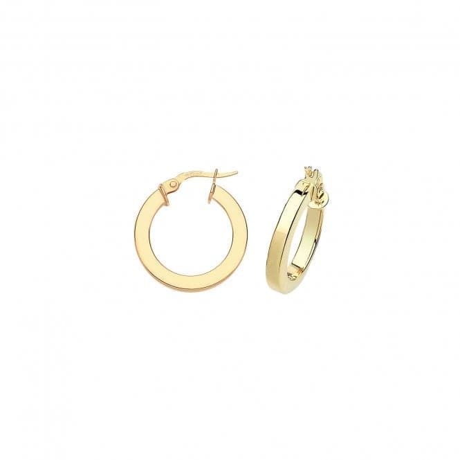 9ct Yellow Gold 40mm Sq Tube Hoops ER775Acotis Gold JewelleryER775 - 15