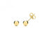 9ct Yellow Gold 4mm Ball Stud Earrings ES202Acotis Gold JewelleryES202