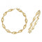 9ct Yellow Gold 50mm Dc Hoop Earrings ER207Acotis Gold JewelleryER207