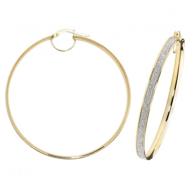 9ct Yellow Gold 50mm Hoop Earrings ER1023Acotis Gold JewelleryER1023 - 50