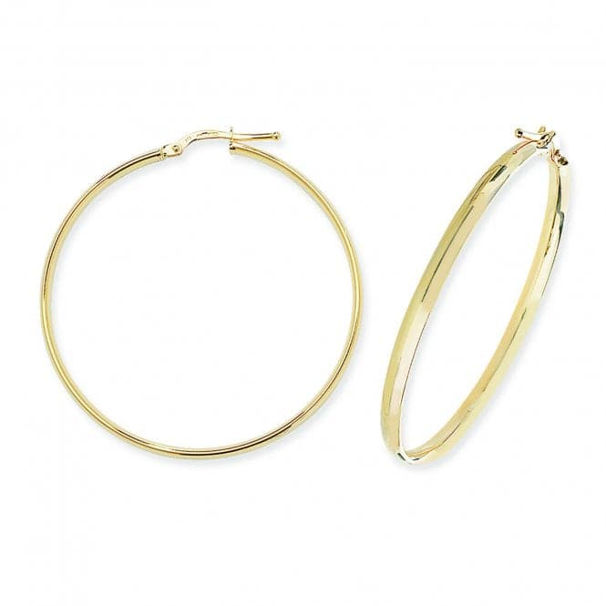 9ct Yellow Gold 50mm Hoop Earrings ER955Acotis Gold JewelleryER955 - 40