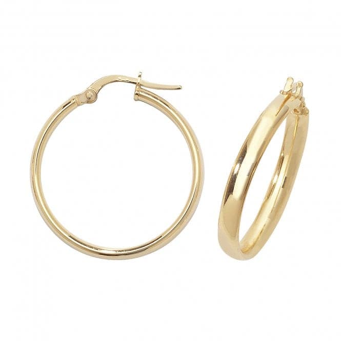 9ct Yellow Gold 50mm Hoop Earrings ER955Acotis Gold JewelleryER955 - 20