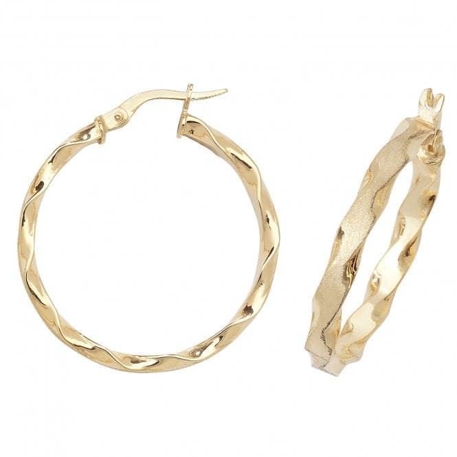 9ct Yellow Gold 50mm Hoop Earrings ER964Acotis Gold JewelleryER964 - 25