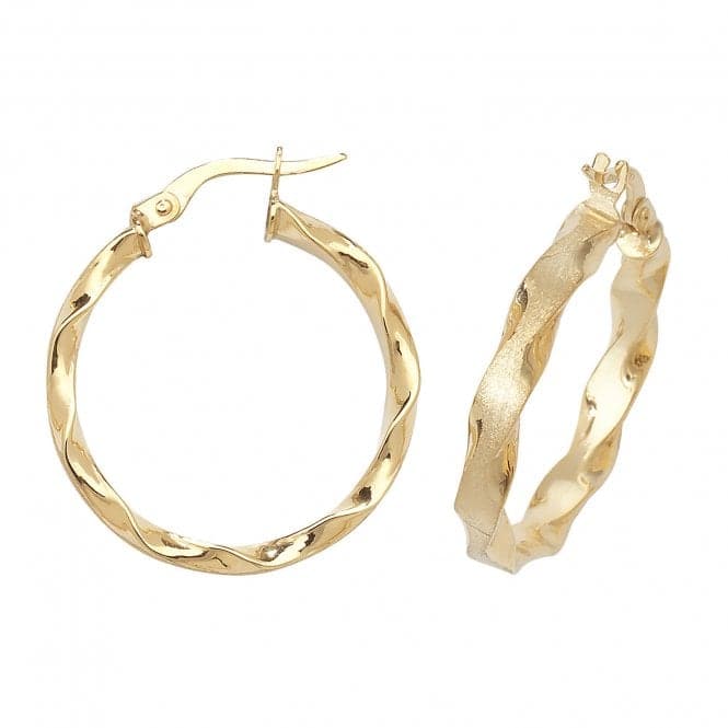 9ct Yellow Gold 50mm Hoop Earrings ER964Acotis Gold JewelleryER964 - 20