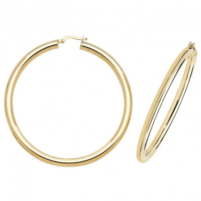 9ct Yellow Gold 60mm Hoop Earrings ER1004Acotis Gold JewelleryER1004 - 50