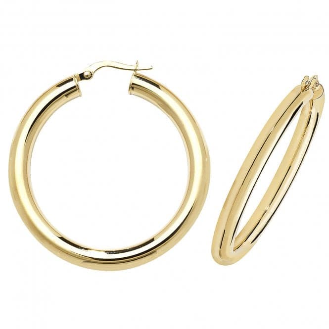 9ct Yellow Gold 60mm Hoop Earrings ER1004Acotis Gold JewelleryER1004 - 30