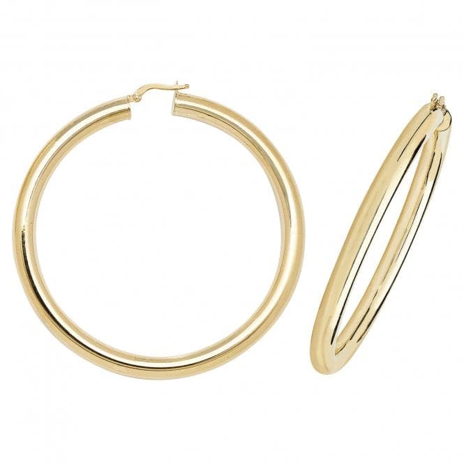 9ct Yellow Gold 60mm Hoop Earrings ER1005Acotis Gold JewelleryER1005 - 50