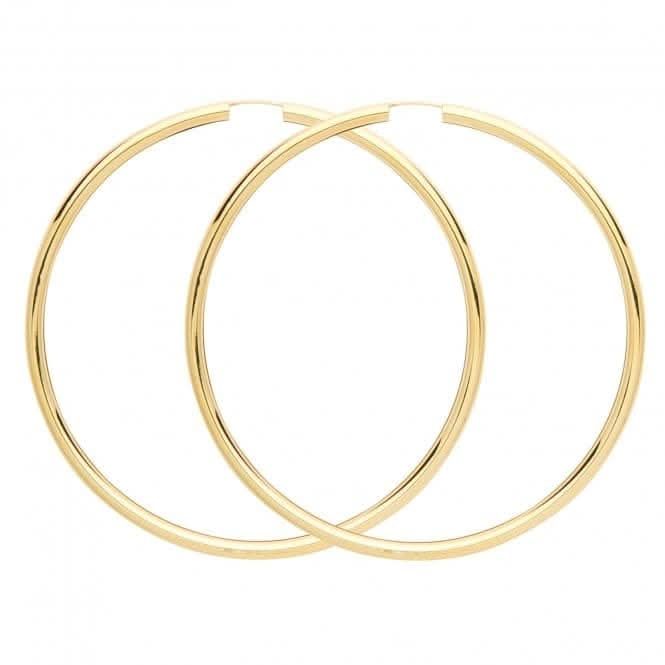 9ct Yellow Gold 65mm Sleepers ES137Acotis Gold JewelleryES137