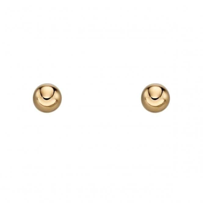 9CT Yellow Gold 6mm Ball Stud Earrings GE2210Elements GoldGE2210