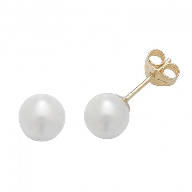 9ct Yellow Gold 6mm Pearl Stud Earrings ES240SAcotis Gold JewelleryES240S