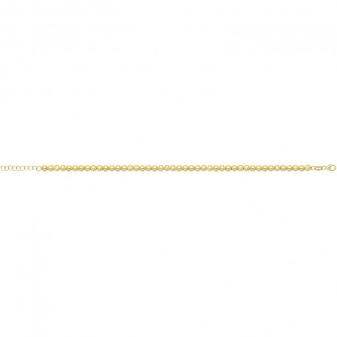 9ct Yellow Gold 7" Beaded Bracelet BR665Acotis Gold JewelleryBR665