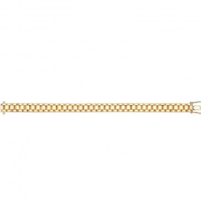 9ct Yellow Gold 8mm Watch Strap Braclet BR261Acotis Gold JewelleryBR261/07