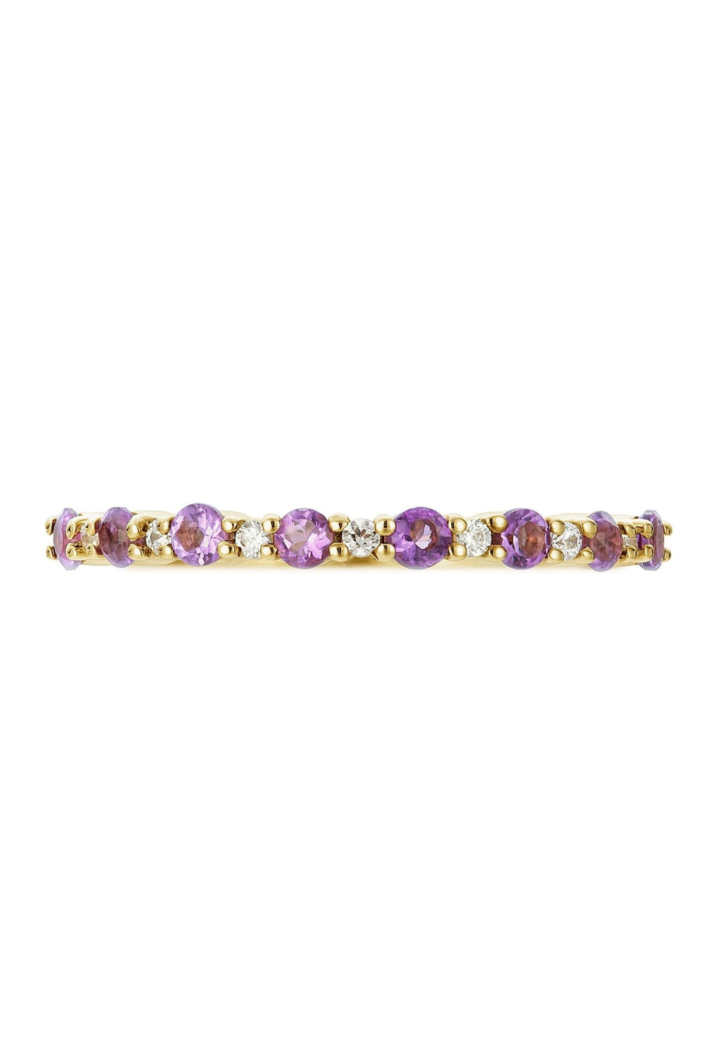 9ct Yellow Gold Amethyst and Diamond RingThe Fine CollectiveBA0071942 - N