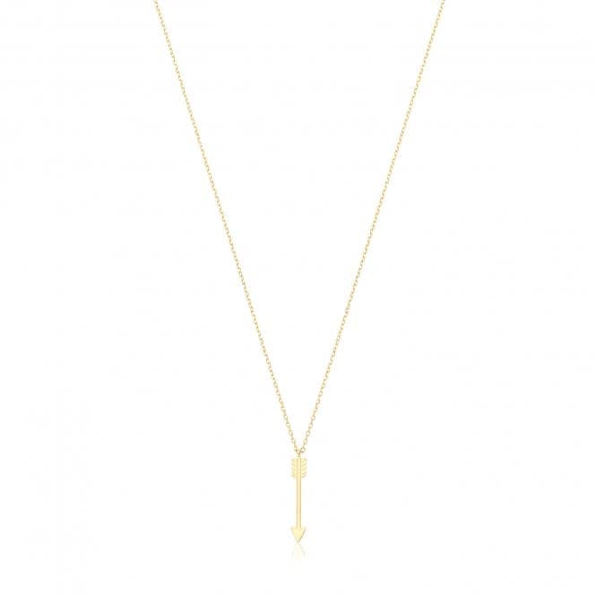 9ct Yellow Gold Arrow Necklace NK455Acotis Gold JewelleryNK455