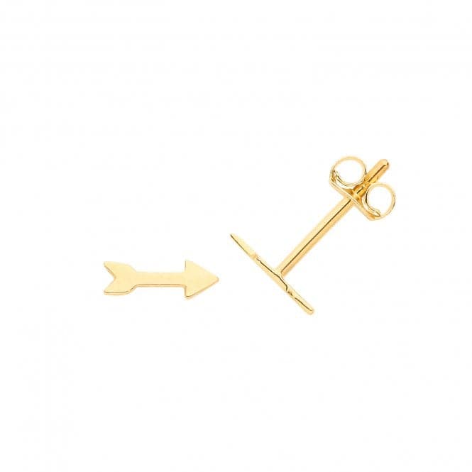 9ct Yellow Gold Arrow Studs ES690Acotis Gold JewelleryES690