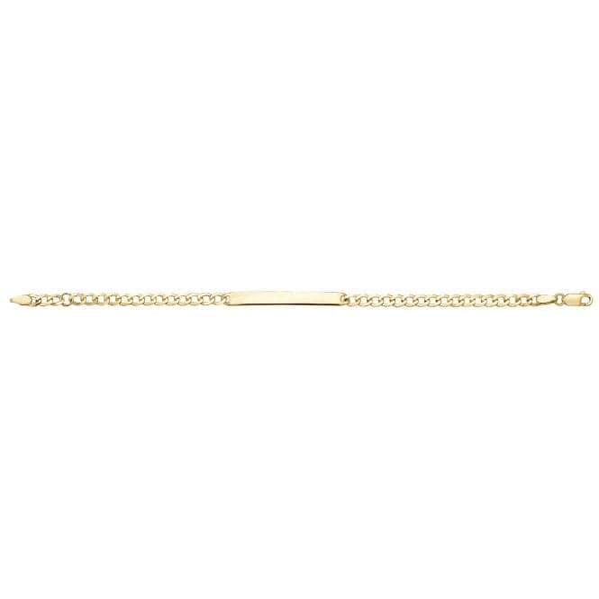 9ct Yellow Gold Babies 6 Inches Id Bracelet BR286Acotis Gold JewelleryBR286