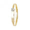 9ct Yellow Gold Babies Dc Exp 3mm Zirconia Id Bangle BN352Acotis Gold JewelleryBN352