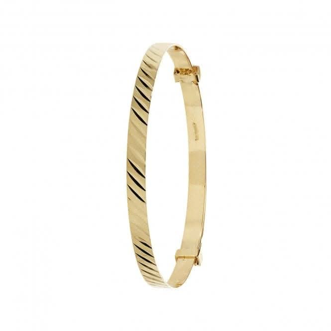 9ct Yellow Gold Babies Dia Cut Exp 4mm Bangle BN132Acotis Gold JewelleryBN132/3