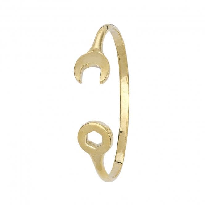 9ct Yellow Gold Babies Spanner Bangle BN356Acotis Gold JewelleryBN356