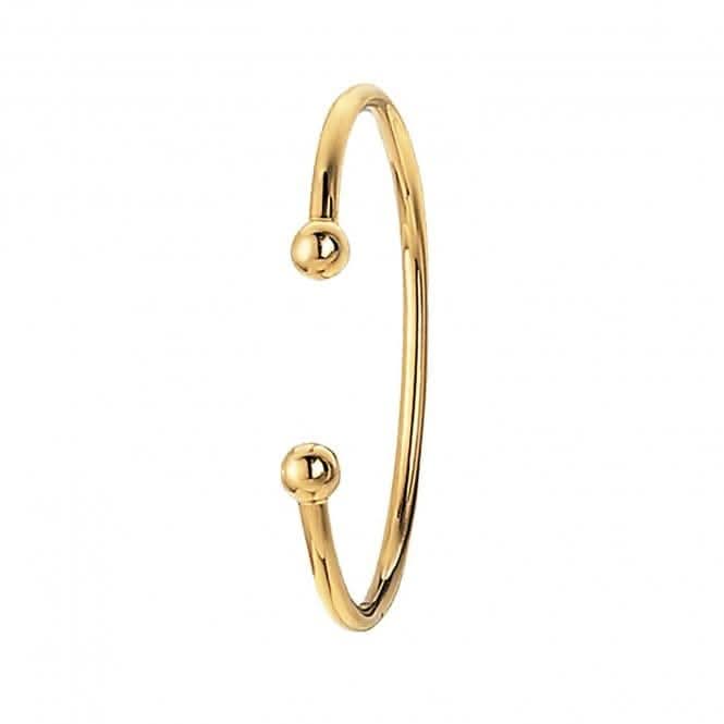9ct Yellow Gold Babies Torc Bangle BN129Acotis Gold JewelleryBN129