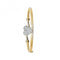9ct Yellow Gold Babies Zirconia Heart Bangle BN349BAcotis Gold JewelleryBN349B