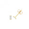 9ct Yellow Gold Baguette Zirconia Studs ES716Acotis Gold JewelleryES716
