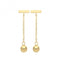 9ct Yellow Gold Bar&Bead Drop Earrings ES1648Acotis Gold JewelleryES1648