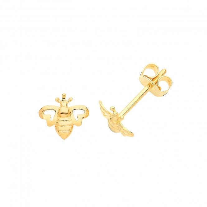 9ct Yellow Gold Bee Studs ES667Acotis Gold JewelleryES667