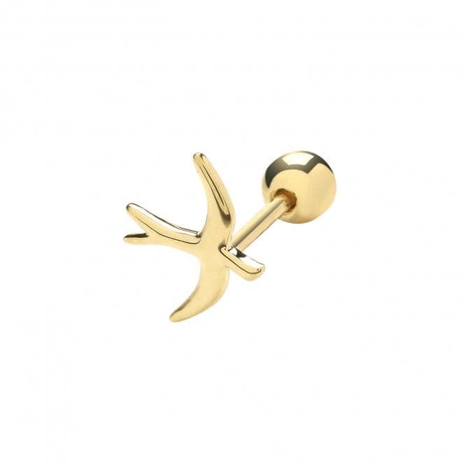 9ct Yellow Gold Bird Cartilage 6mm Post Stud ES1920Acotis Gold JewelleryES1920