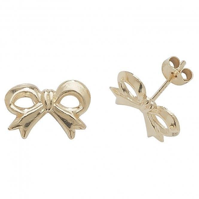 9ct Yellow Gold Bow Stud Earrings ES416Acotis Gold JewelleryES416