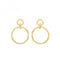 9ct Yellow Gold Circle Drop Earrings ES689Acotis Gold JewelleryES689