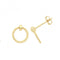 9ct Yellow Gold Circle Stud ES1697Acotis Gold JewelleryES1697