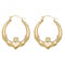 9ct Yellow Gold Claddagh Creole Earrings ER070Acotis Gold JewelleryER070