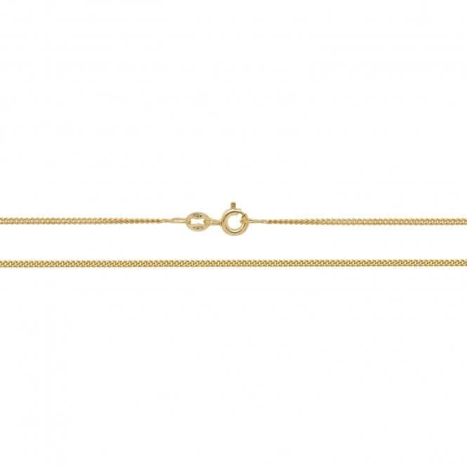 9ct Yellow Gold Close Curb Chain CH161Acotis Gold JewelleryCH161/18
