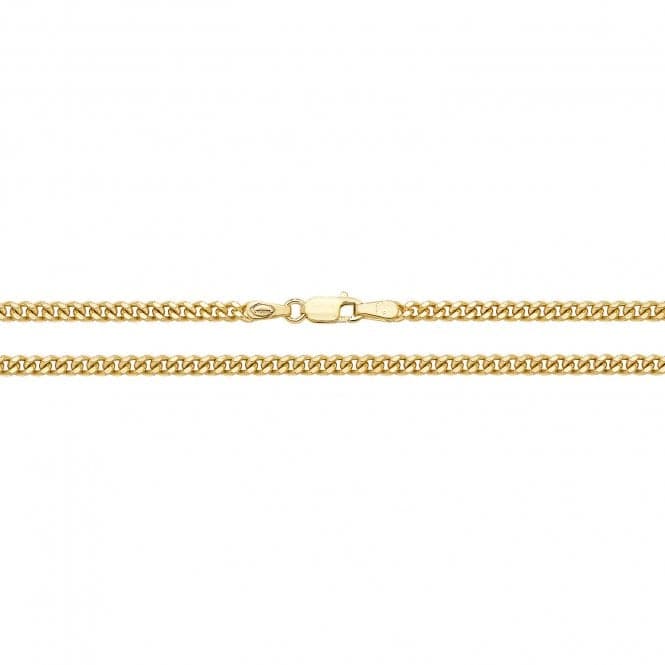 9ct Yellow Gold Close Curb Chain CH166Acotis Gold JewelleryCH166/22