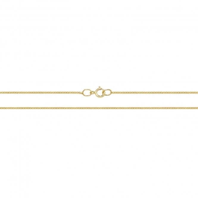9ct Yellow Gold Close Curb Chain CH181Acotis Gold JewelleryCH181/18