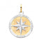 9ct Yellow Gold Compass Rose Large Pendant PN1196Acotis Gold JewelleryPN1196
