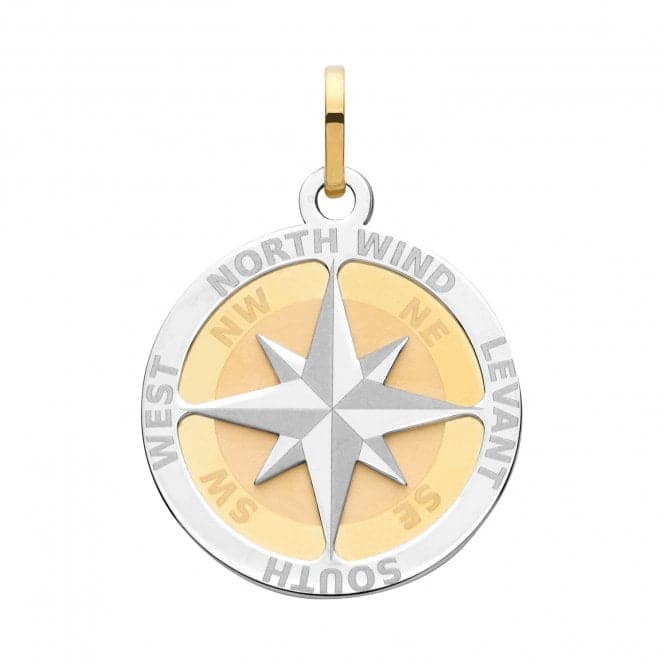 9ct Yellow Gold Compass Rose Large Pendant PN1196Acotis Gold JewelleryPN1196