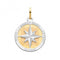 9ct Yellow Gold Compass Rose Medium Pendant PN1195Acotis Gold JewelleryPN1195