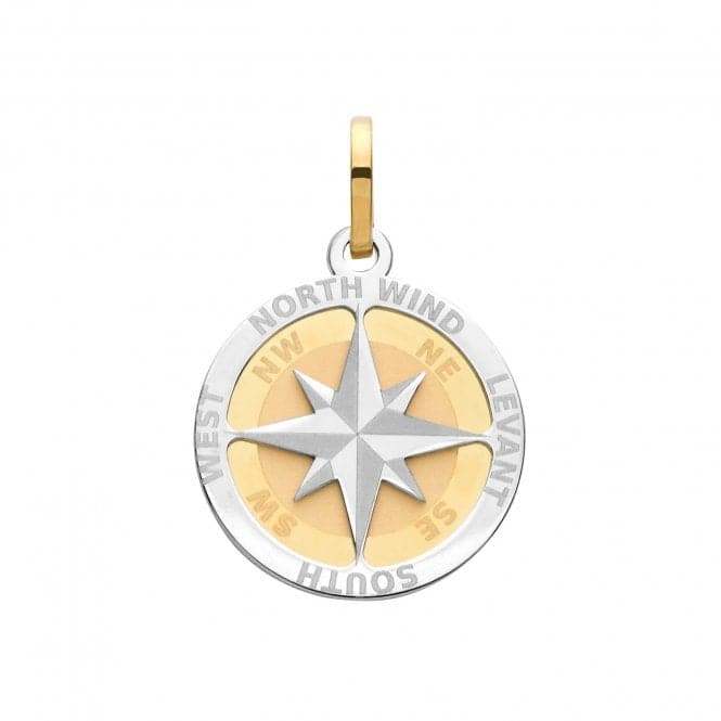 9ct Yellow Gold Compass Rose Small Pendant PN1194Acotis Gold JewelleryPN1194