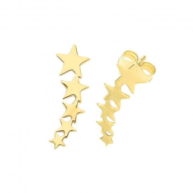 9ct Yellow Gold Constellation Stud Earrings ES702Acotis Gold JewelleryES702