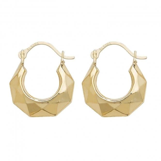 9ct Yellow Gold Creole Earrings ER064Acotis Gold JewelleryER064