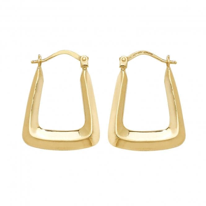 9ct Yellow Gold Creole Earrings ER550NAcotis Gold JewelleryER550N