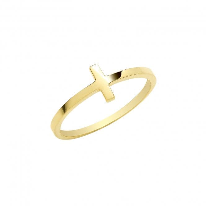 9ct Yellow Gold Cross Ring RN1650Acotis Gold JewelleryRN1650/O