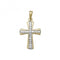 9ct Yellow Gold Cross Zirconia Pendant PN089Acotis Gold JewelleryPN089