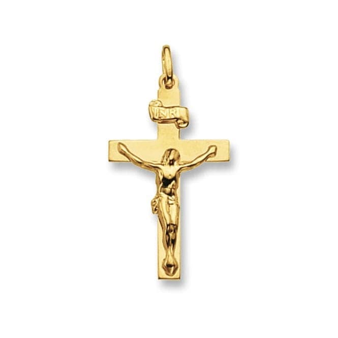 9ct Yellow Gold Crucifix Pendant PN107Acotis Gold JewelleryPN107