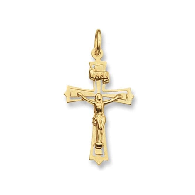 9ct Yellow Gold Crucifix Pendant PN112Acotis Gold JewelleryPN112