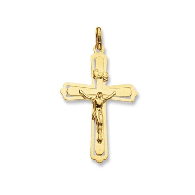 9ct Yellow Gold Crucifix Pendant PN113Acotis Gold JewelleryPN113