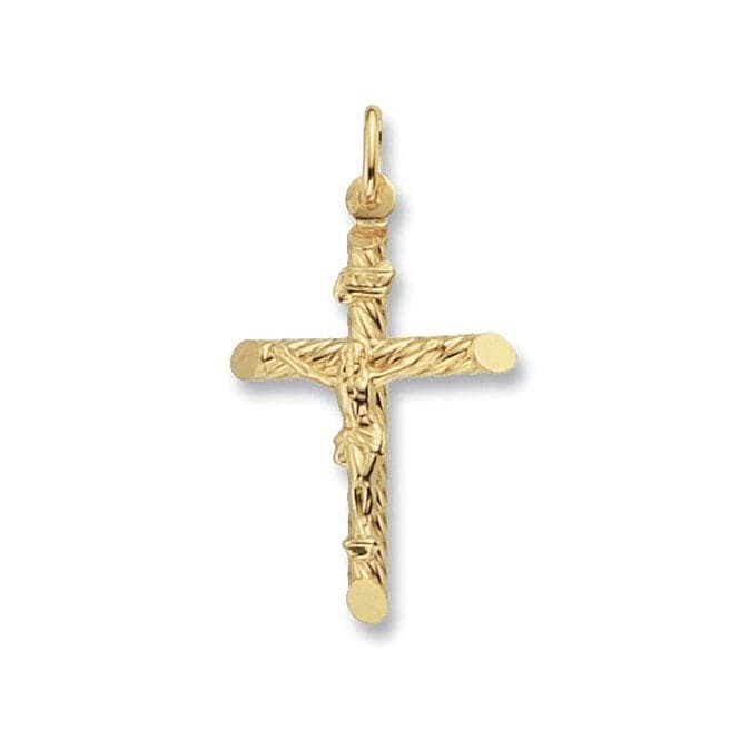 9ct Yellow Gold Crucifix Pendant PN117Acotis Gold JewelleryPN117