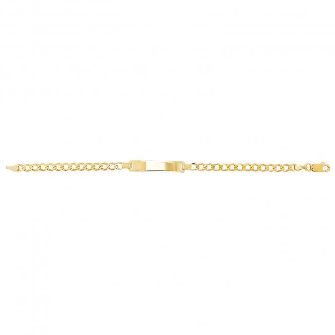 9ct Yellow Gold Curb Babies 6" Id Bracelet BR246Acotis Gold JewelleryBR246